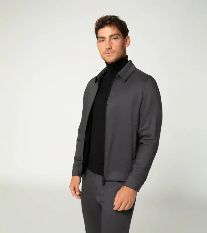PORSCHE DESIGN Active driving blouson Lehká bunda s podšívkou pro jarní a podzimní období antracitově šedá