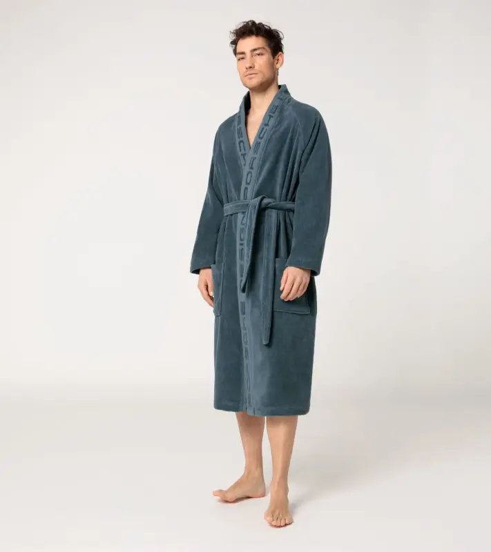 PORSCHE DESIGN Bathrobe Župan petrolejová modrá