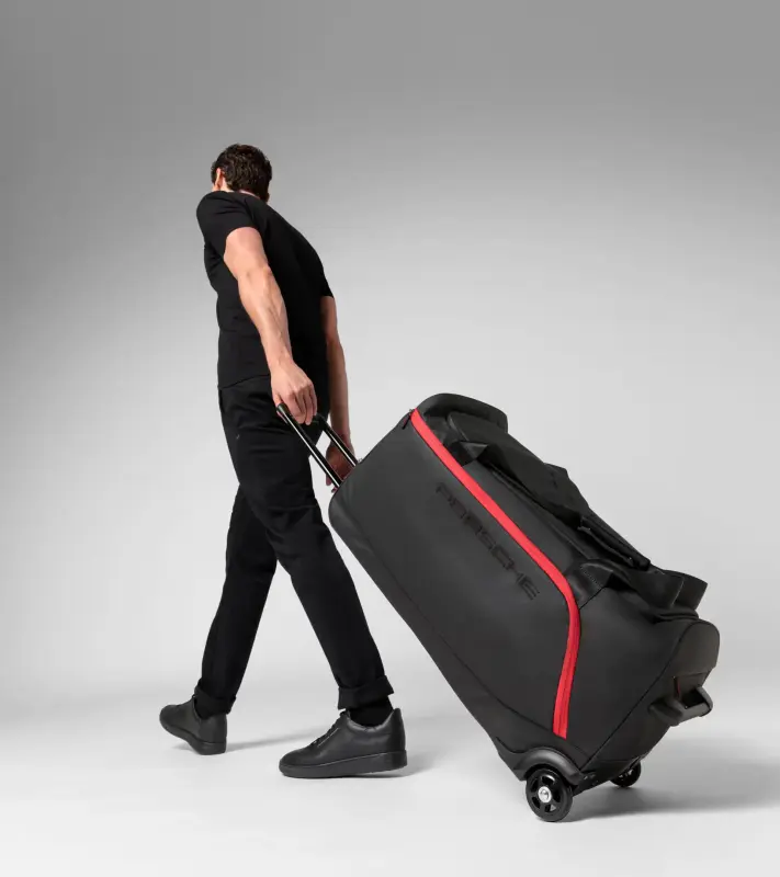 PORSCHE Urban Travel Duffle Bag on Wheels Taška na cestování velká na kolečkách černá