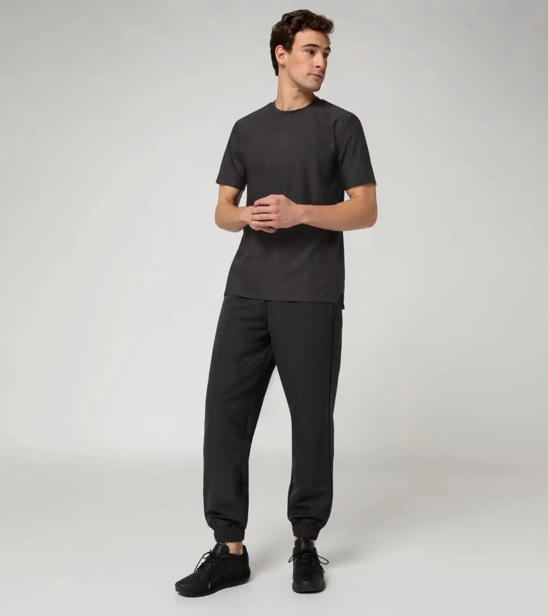 PORSCHE Jacquard T-shirt – 911 Spirit 70 žakárové tričko černé