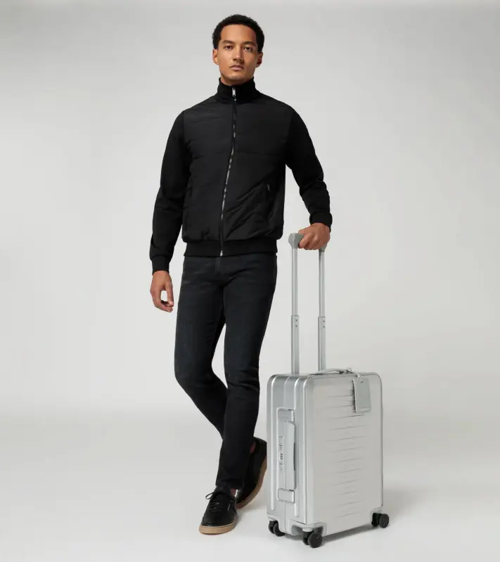 PORSCHE DESIGN Roadster Aluminum Trolley S Manažerské i turistické zavazadlo kufr velikost S stříbrná TSA