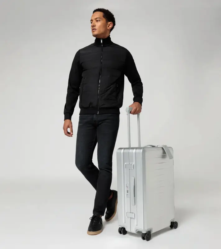 PORSCHE DESIGN Roadster Aluminum Trolley M Cestovní zavazadlo kufr velikost M stříbrná TSA