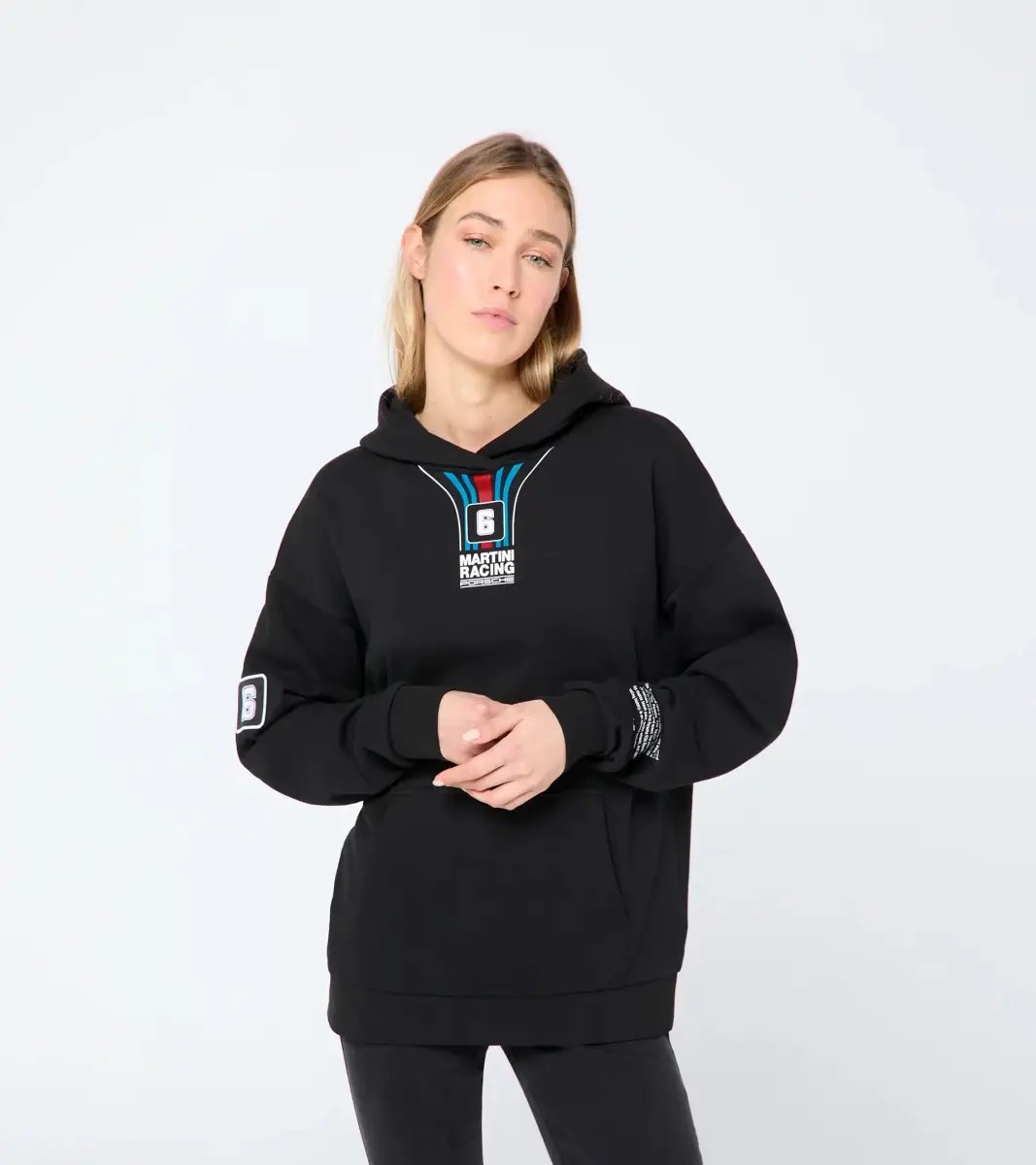 PORSCHE Hoodie MARTINI RACING® mikina s kapucí černá