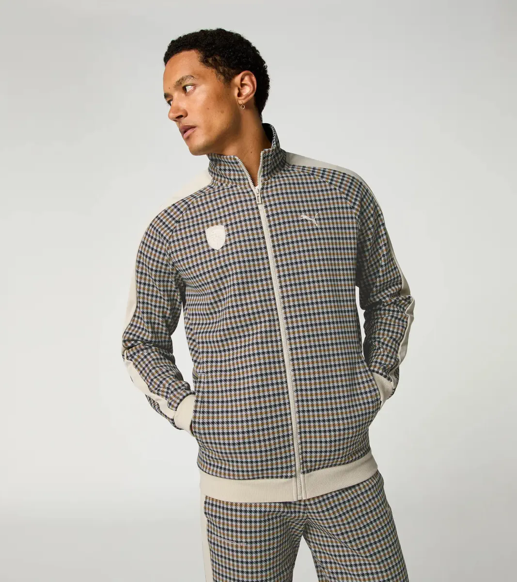 PORSCHE Tracksuit Jacket – 911 Targa 60Y bunda se vzorem Pepita