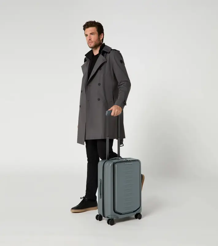 PORSCHE DESIGN Roadster Hardcase Business Trolley S Zavazadlo kufr cestovní manažerský skořepinový šedý USB TSA
