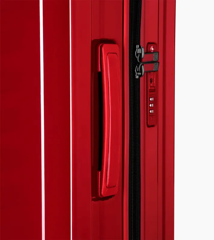 1+1 PORSCHE DESIGN Roadster Hardcase Trolley Set M+S Sada kufrů cestovních zavazadel lehké skořepinové TSA červené lesklé