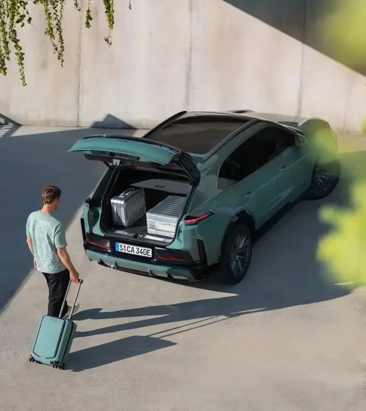 PORSCHE Roadster Hardcase business trolley S Cayenne Electric Lifestyle  Manažerské zavazadlo kufr skořepinový velikost S mátová zelená TSA USB
