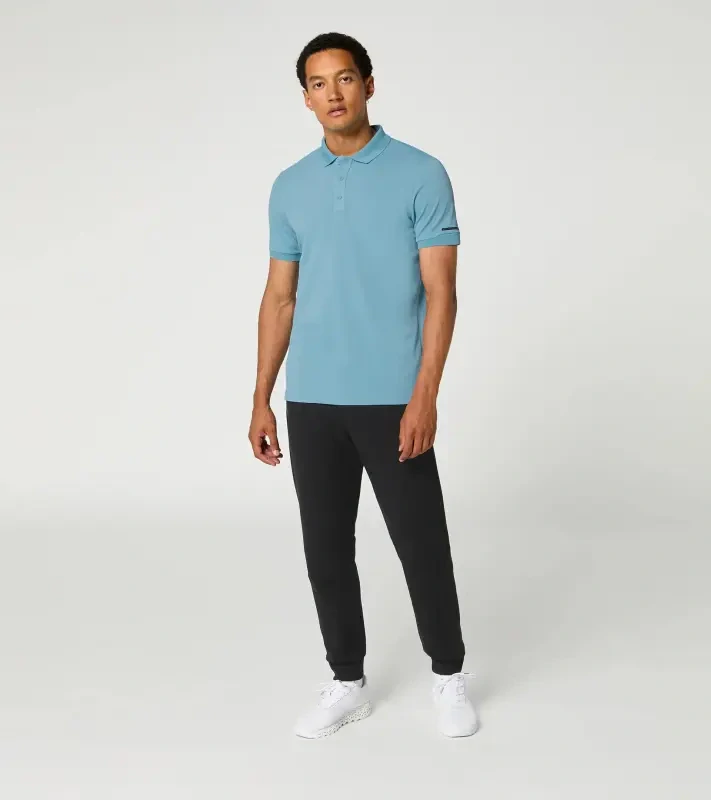 PORSCHE DESIGN Men's Polo Shirt Polokošile tričko s límečkem a knoflíčky s UV faktorem 30+ světle modrá