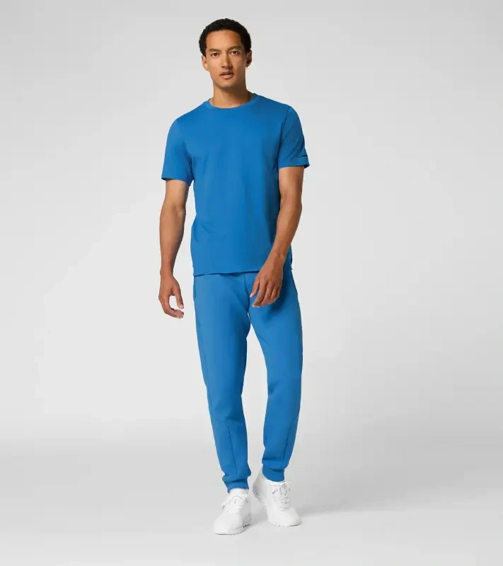 PORSCHE DESIGN Men´s T-Shirt Essential Tričko pánské volnočasové bavlněné čistě modrá