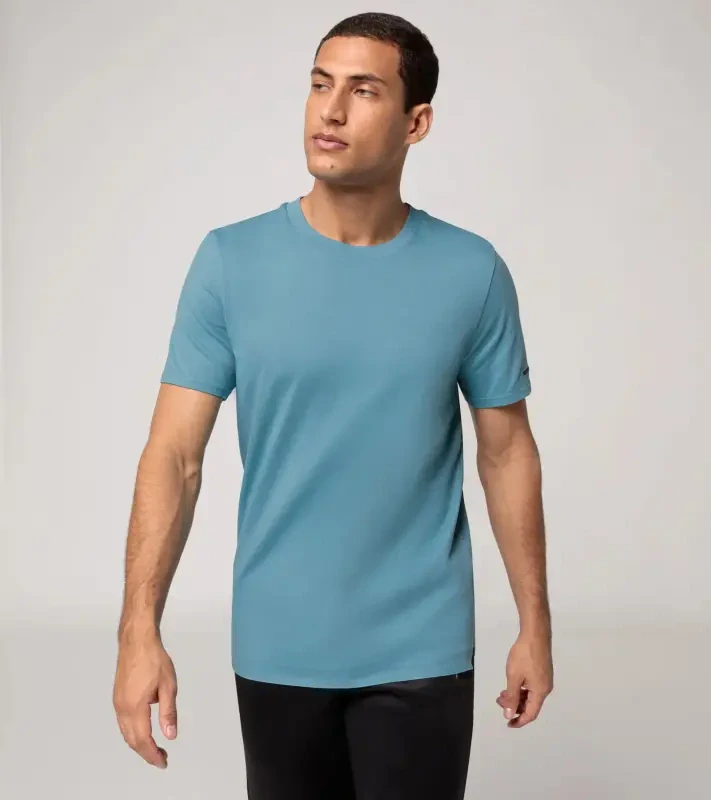PORSCHE DESIGN Men´s T-Shirt Essential Tričko pánské volnočasové bavlněné světle modrá