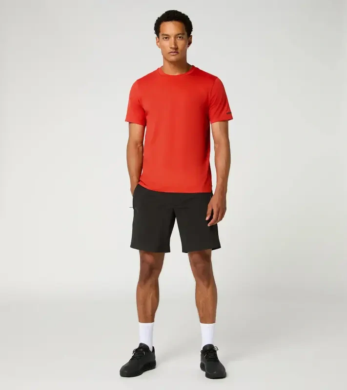 PORSCHE DESIGN Men´s T-Shirt Essential Tričko pánské volnočasové bavlněné lávově oranžová