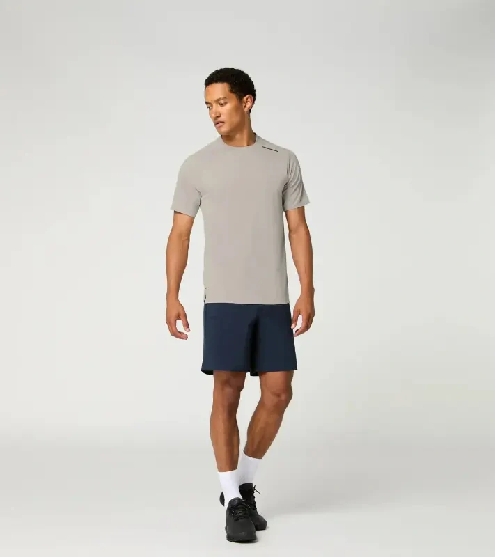 PORSCHE DESIGN Sport-Tex Jacquard T-Shirt Tričko žakárové s kulatým výstřihem béžová