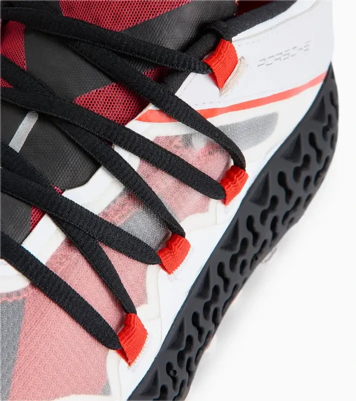 PORSCHE DESIGN Xetic S Seasonal Transparency Sneaker Obuv volnočasová sportovní odlehčená transparentní v kombinaci bílé a lávově oranžové