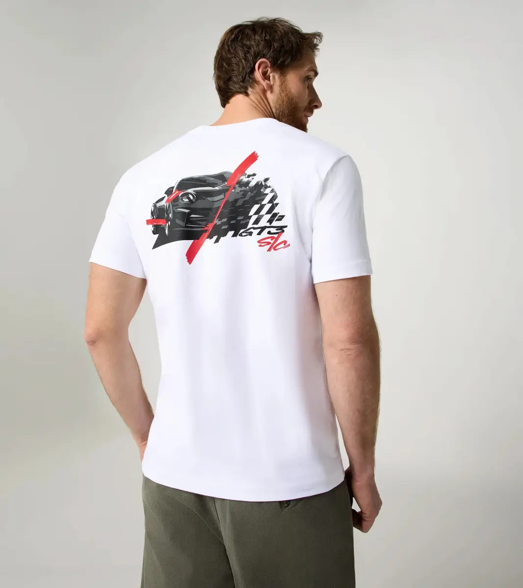 PORSCHE T-shirt - 911 GT3 S/C tričko s potiskem bílá