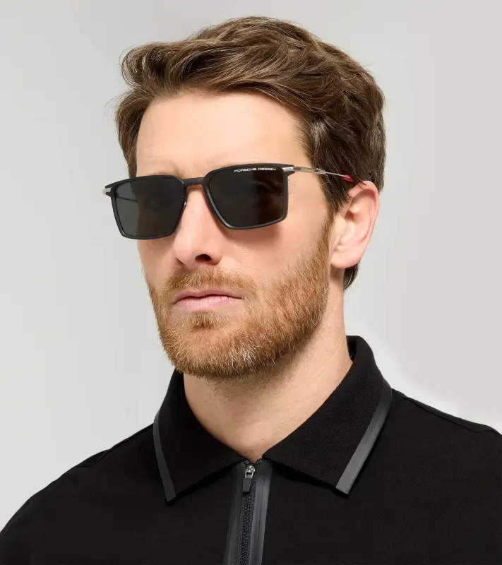 PORSCHE P´8986 Sunglasses Streamline #1 - 911 GT3 S/C Sluneční brýle černočervené s kouřovými polarizovanými skly