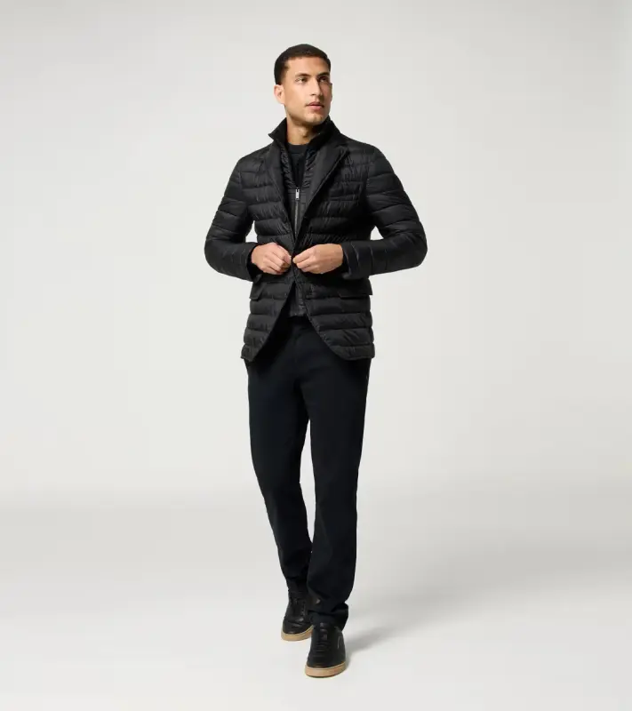 PORSCHE DESIGN Hybrid Blazer Sako prošívané ležérní s odnímatelnou vložkou splňuje i funkci bundy černá