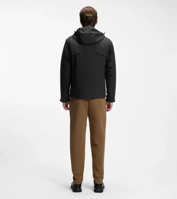 PORSCHE DESIGN Three-in-one jacket Porsche x BOSS  Bunda lehká bomberka ve třech variantách s reliéfním logem černá