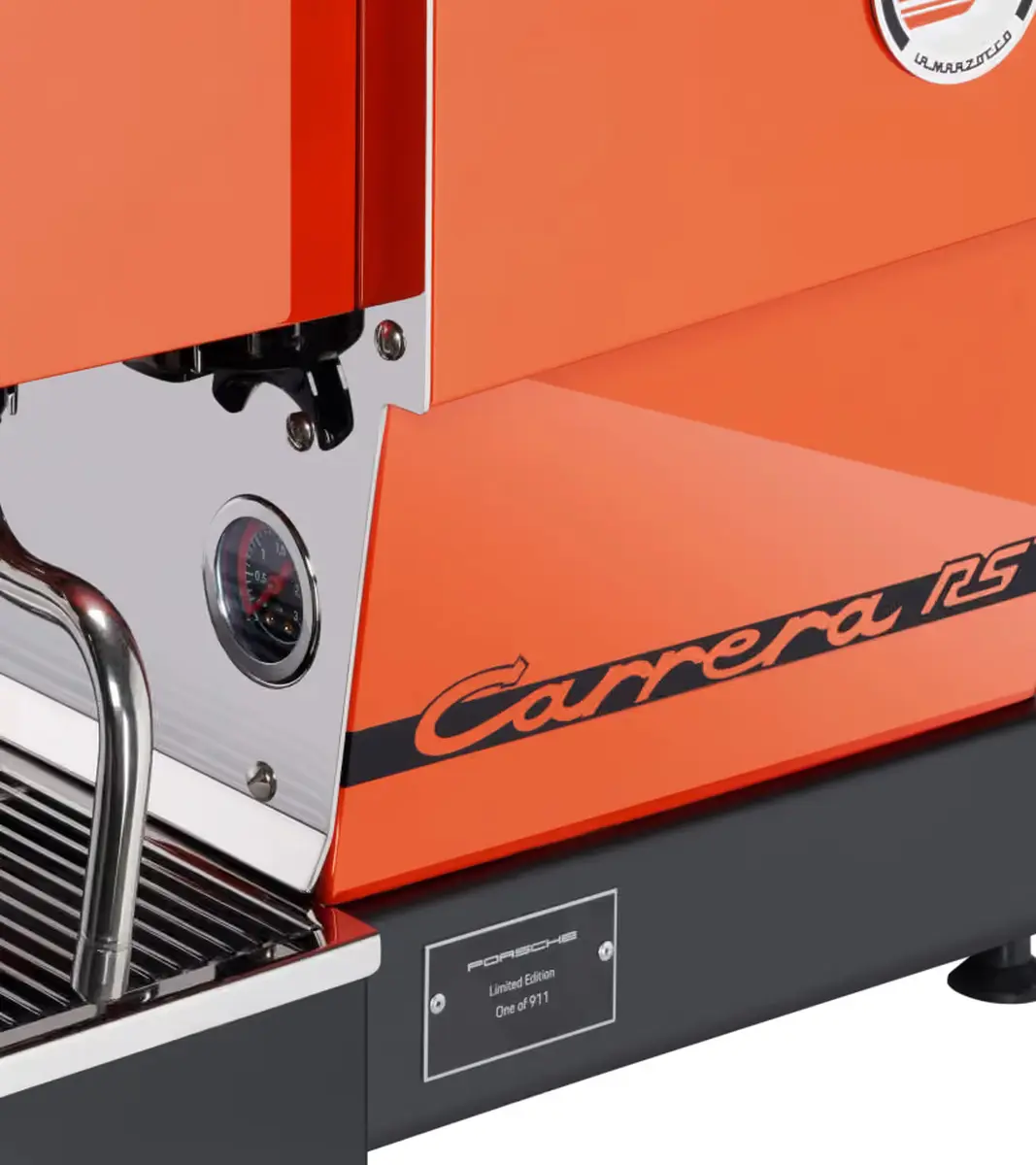 Linea Micra Espresso Machine - Porsche 911 Carrera RS 2.7 - Porsche x La Marzocco Kávovar oranžový