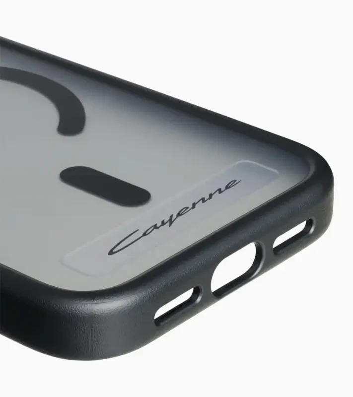 PORSCHE Snap-on case for iPhone® 18 Pro Kryt mobilního telefonu iPhone 18 Pro se znakem Porsche černý hliníkový rámeček