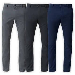 PORSCHE DESIGN Basic Chino Slim Fit Kalhoty módní i volnočasové elastické úzký střih