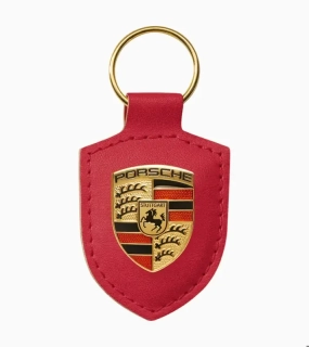 PORSCHE Crest Keyring Essential Přívěsek na klíče červený