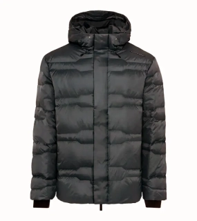 PORSCHE DESIGN Padded Jacket Bunda odlehčená prošívaná s kapucí černá