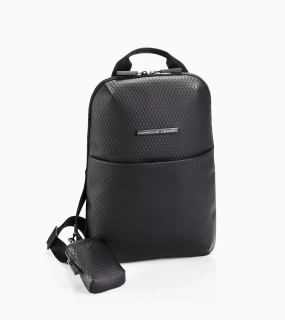 PORSCHE DESIGN Studio Backpack XS Batoh do města v setu s malou etují na popruh černá