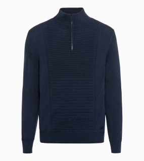 PORSCHE DESIGN Athleisure sweater Svetr módní volnočasový tmavě modrá