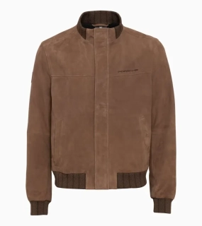 PORSCHE DESIGN Leather jacket 60Y Porsche 911 Limited Edition Bunda kožená pro přechodové období koňaková hnědá