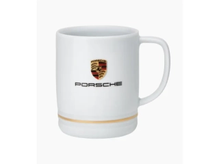 PORSCHE Crest Cup Essential Šálek na kávu nebo čaj 270 ml bílá
