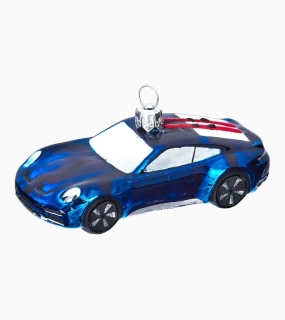 PORSCHE Christmas tree decorations, Collector's Edition No. 6 Vánoční ozdoba modrá