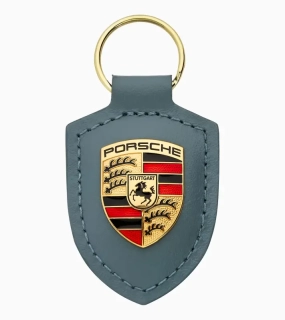 PORSCHE Crest Keyring Přívěsek na klíče šedomodrá