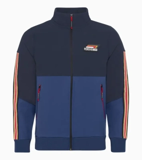 PORSCHE Track jacket Roughroads Bunda sportovní v barvách závodních vozů modrá