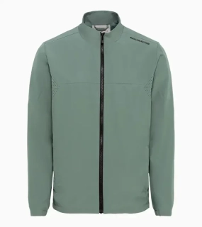 PORSCHE DESIGN Woven tech jacket Bunda tkaná sportovní tech funkční eukalyptová zelená