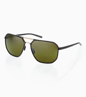 PORSCHE DESIGN Sunglasses P´8971 sluneční brýle černé se zelenými skly pol.