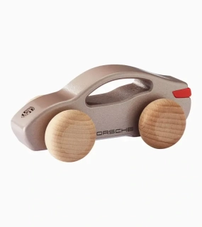 PORSCHE Wooden Car Taycan Autíčko ze dřeva béžová
