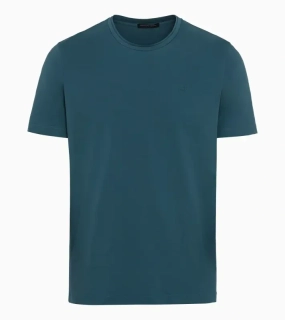PORSCHE DESIGN Crew Neck T-Shirt Tričko s výstřihem ke krku petrolejově zelená