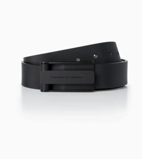 Porsche Design Casual Hook Buckle Belt 35 mm  Pásek s černou klipovou sponou kožený černý