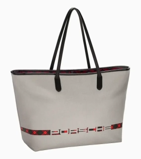PORSCHE Shopper Turbo No. 1 Taška nákupní dámská doplněná o připínací kapsu na zip světle šedá
