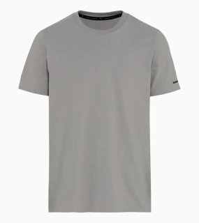 PORSCHE DESIGN Essential T-shirt Tričko sportovní s kulatým výstřihem a logem šedá
