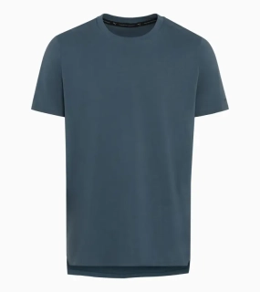 PORSCHE DESIGN Essential T-shirt Tričko sportovní s kulatým výstřihem a logem petrolejově zelenomodrá
