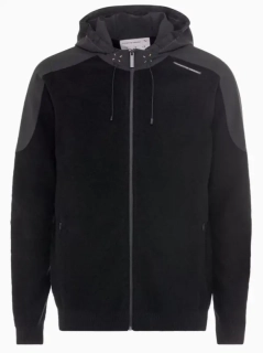 PORSCHE DESIGN Wool Mix Jacket Bunda sportovní s kapucí z merina černá
