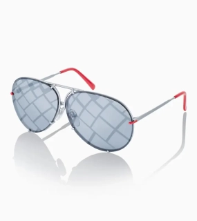 PORSCHE DESIGN Sunglasses P´8478 Turbo No.1 Sluneční brýle s výměnnými skly šedé kárované nebo se skly v tmavší šedé