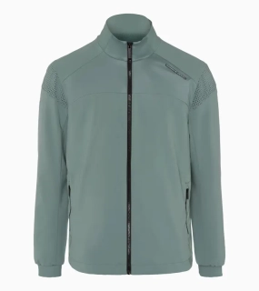 PORSCHE DESIGN Woven tech jacket Bunda tkaná sportovní funkční mořská zelená