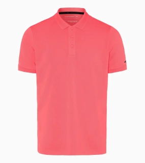 PORSCHE DESIGN Men's Polo Shirt Polokošile tričko s límečkem a knoflíčky oranžově korálová