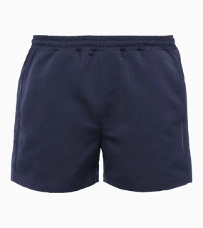 PORSCHE DESIGN Swimming shorts Plavky koupací šortky se šestihranným vzorem tmavá modrá