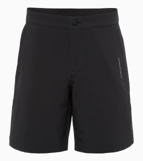 PORSCHE DESIGN Leisure shorts Krátké kalhoty šortky s elastickým pasem a logem černá