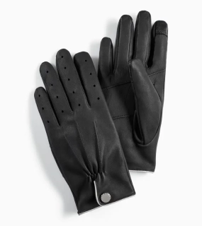 PORSCHE DESIGN Leather Gloves Rukavice pro řidiče kožené sportovního střihu černá