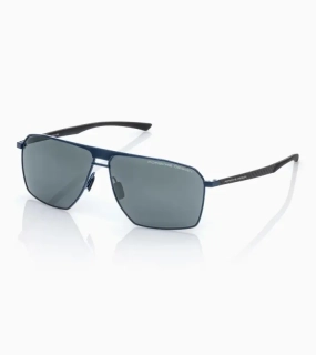 PORSCHE DESIGN Sunglasses P´8977 Sluneční brýle z uhlíkových vláken modročerné s modrými skly se zrcadlovým efektem