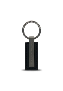 PORSCHE DESIGN Keyring Metal Klíčenka kov kůže černá